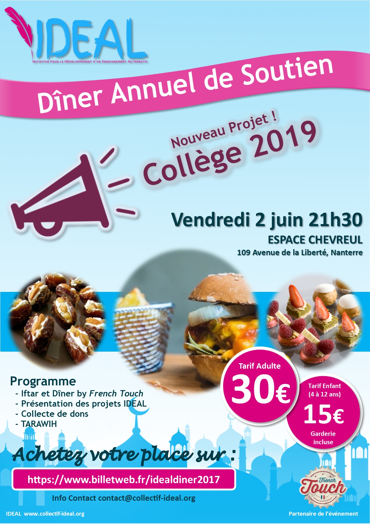 Dîner de Soutien : projet Collège