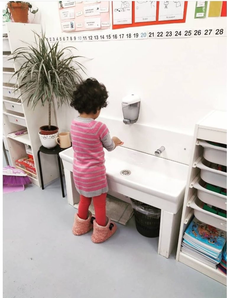 point d'eau en maternelle